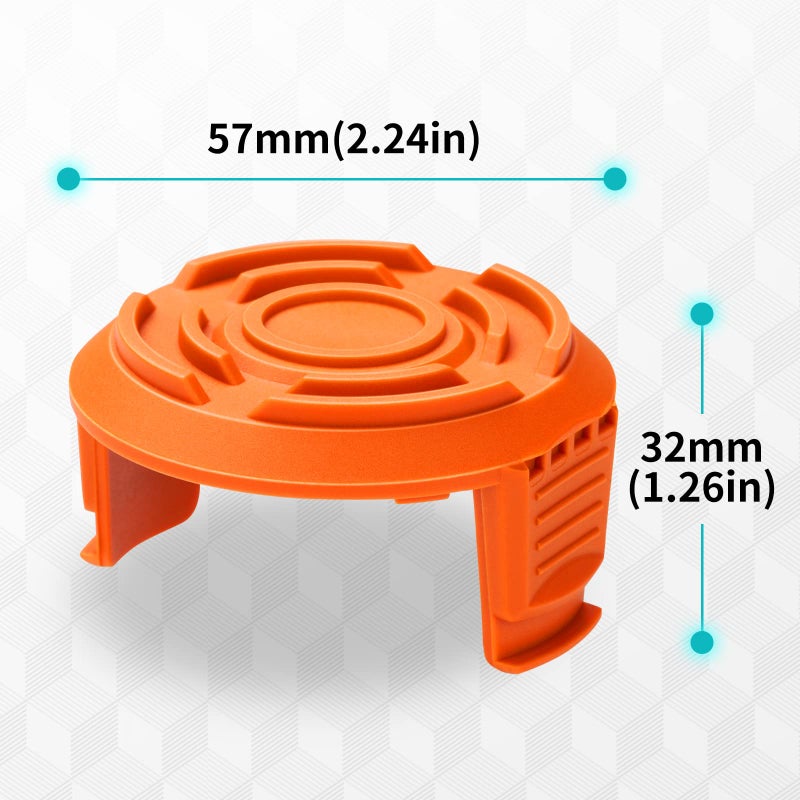 YWTESCH Spool Cap Cover for Worx,Trimmer Replacement Spool Cap Covers for Worx,Suitable for Worx Weed Eater (3 Pack) - Image 2